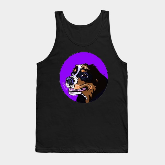 BERNER BUTTERBALL CARTOON PUPPY Tank Top by MarniD9